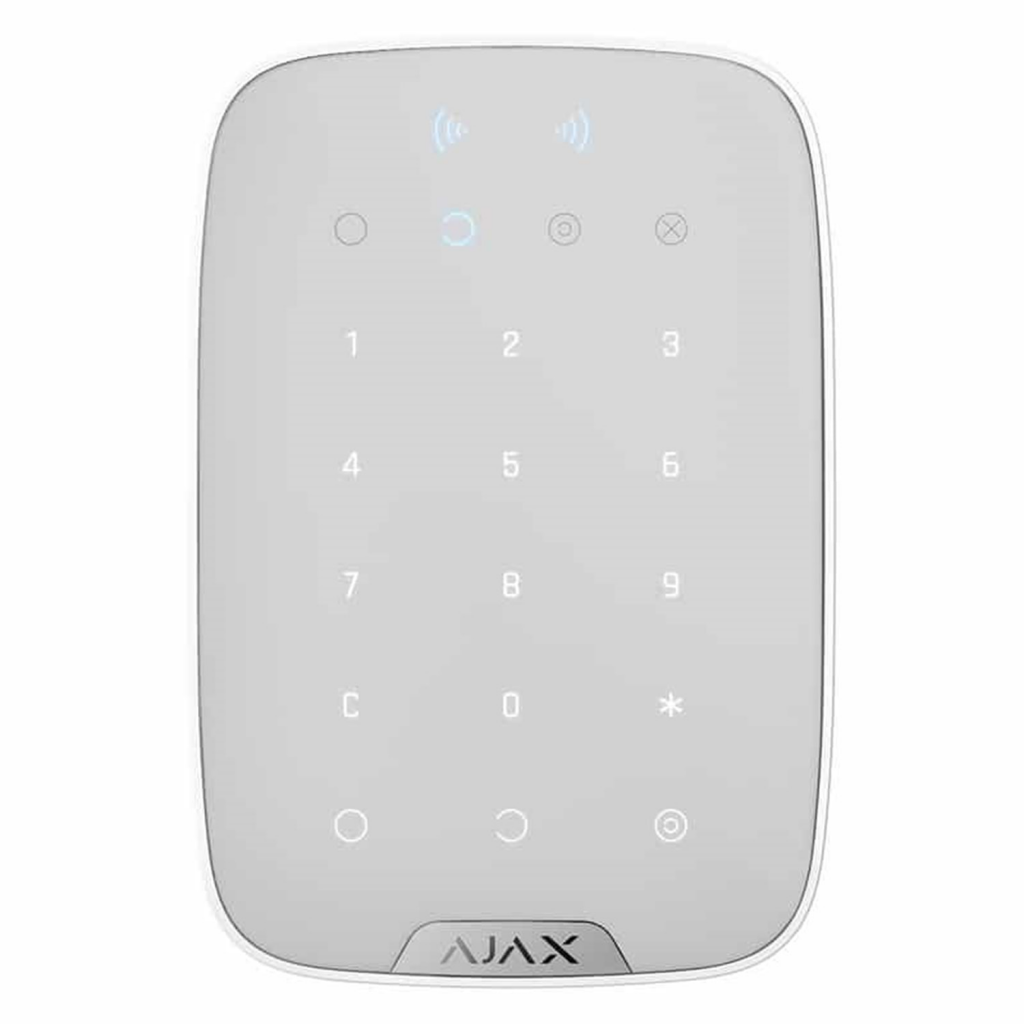 AJAX Keypad, Kablosuz, Tus Takimi, BEYAZ
