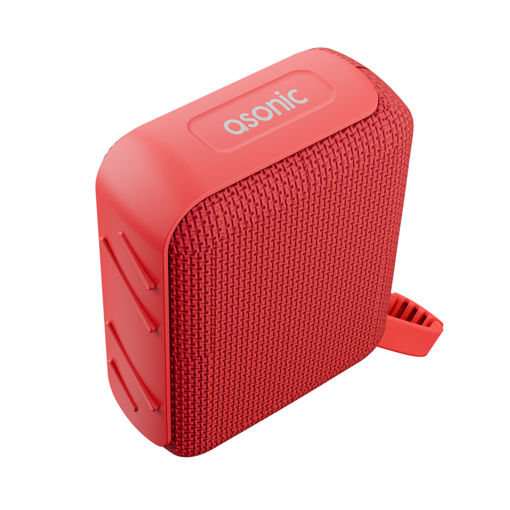 ASONIC AS-03, KIRMIZI, 5W, BT/USB/TF/TWS, 1200mAh Batarya, Bluetooth V5.3, Kablosuz, Tasinabilir, Speaker