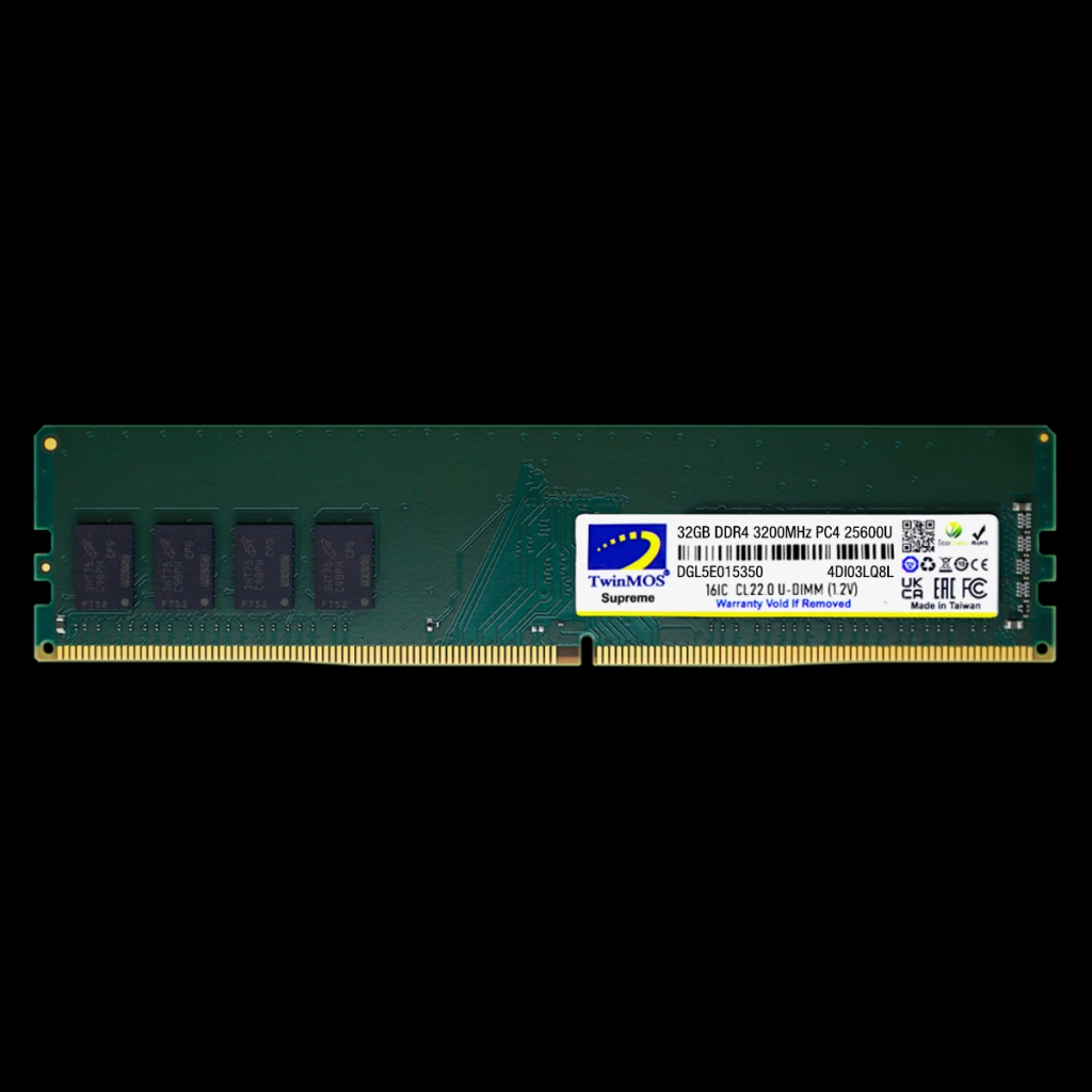 TwinMOS MDD432GB3200DWO, 32GB, DDR4, 3200MHz, 1.2V Desktop Ram