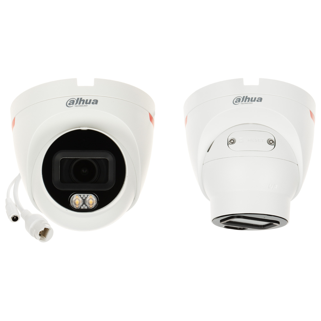 DAHUA  IPC-HDW2449TL-S-PRO, 4Mpix, WizColor, 2,8mm Lens,H265+, 30Mt Gece Gorusu, IP67, Dahili Mikrofon, PoE Dome IP Kamera