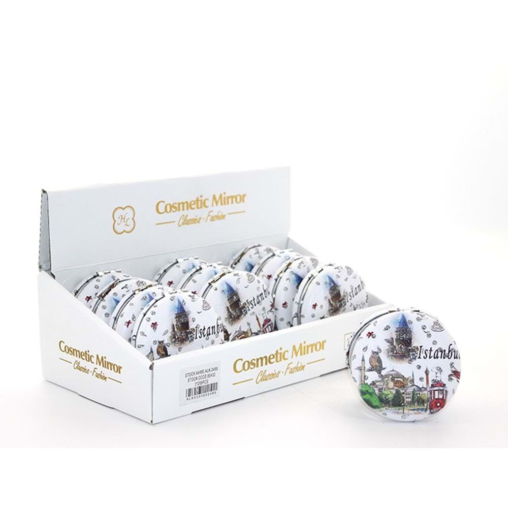 Tasli Istanbul Tasarimi El Aynasi Kalin