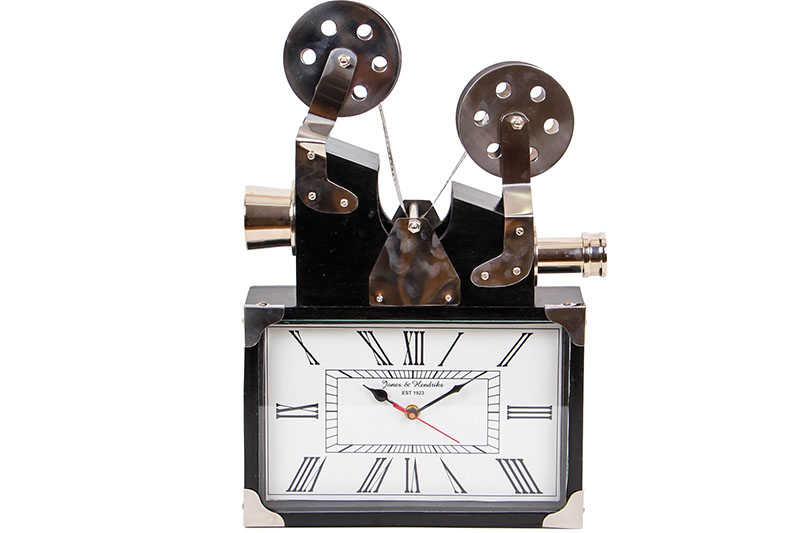 Saat Projektor Aluminyum Vintage Dekoratif Ev Ofis Hediyelik