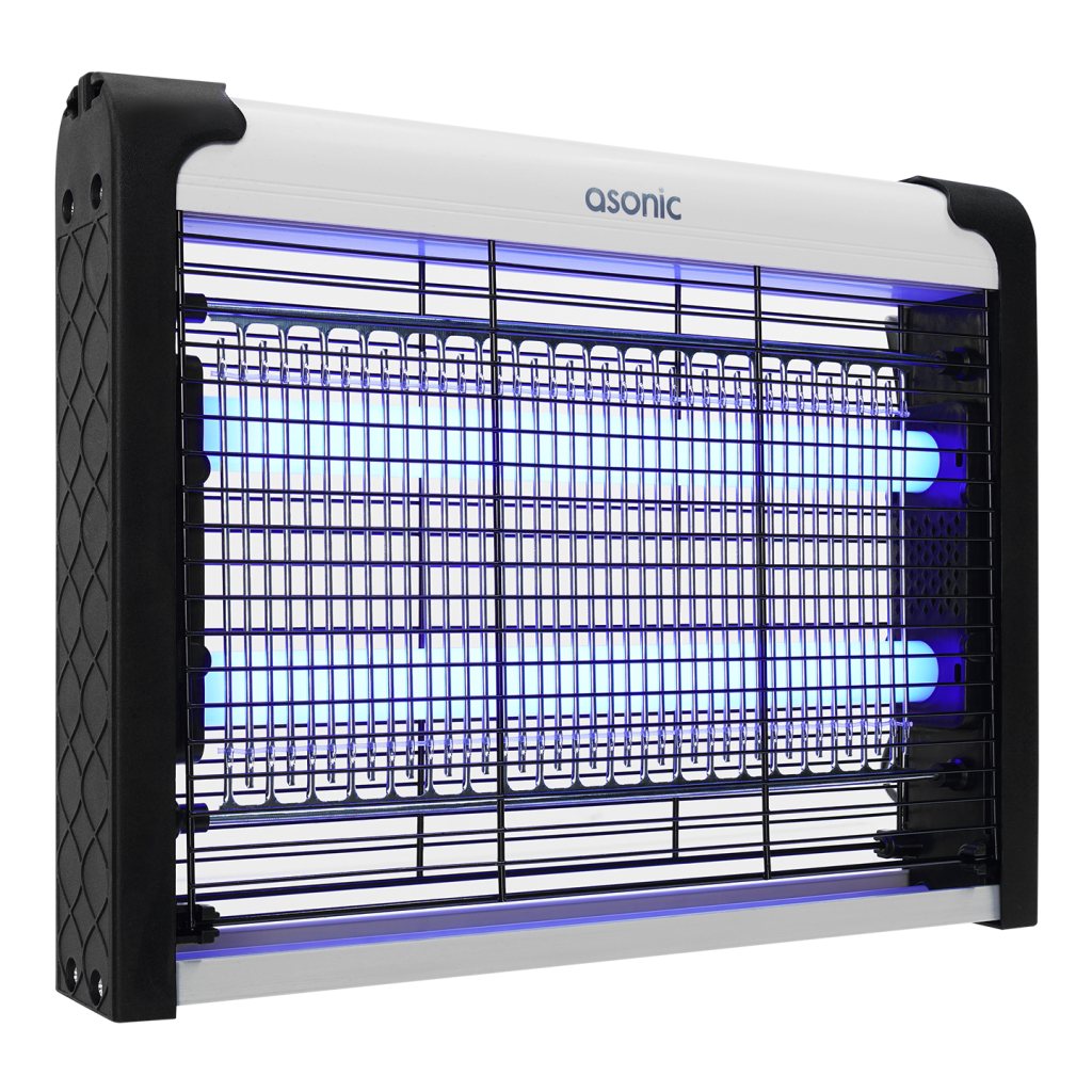 ASONIC AS-A28, Siyah, 4W, 2000V, Masaustu, Zincir Askili, 2adet UV Mor Isikli, Siyah Kasa, Sinek Oldurucu