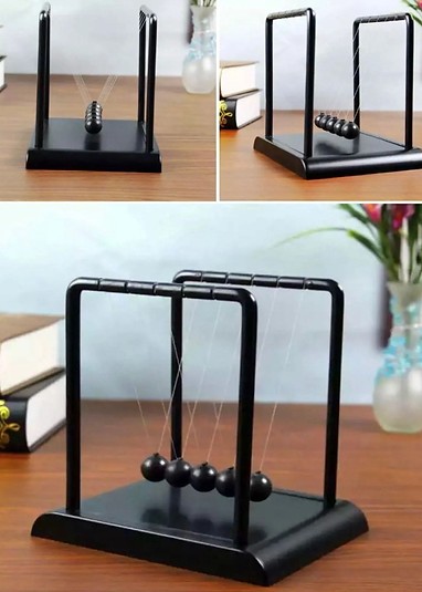 Ev Ofis Dekorasyonu Buyuk Boy Newton Masa Susu Metal Sarkac Topu