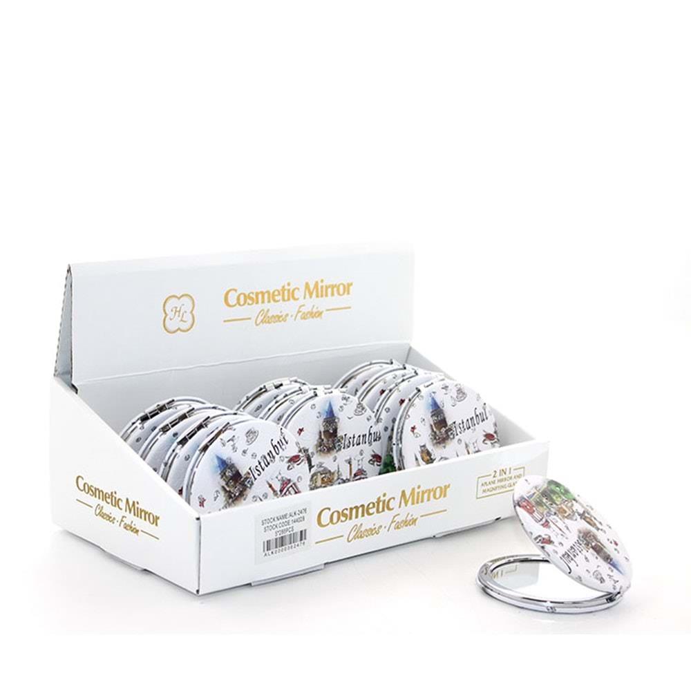 Tasli Istanbul Tasarimi El Aynasi Ince