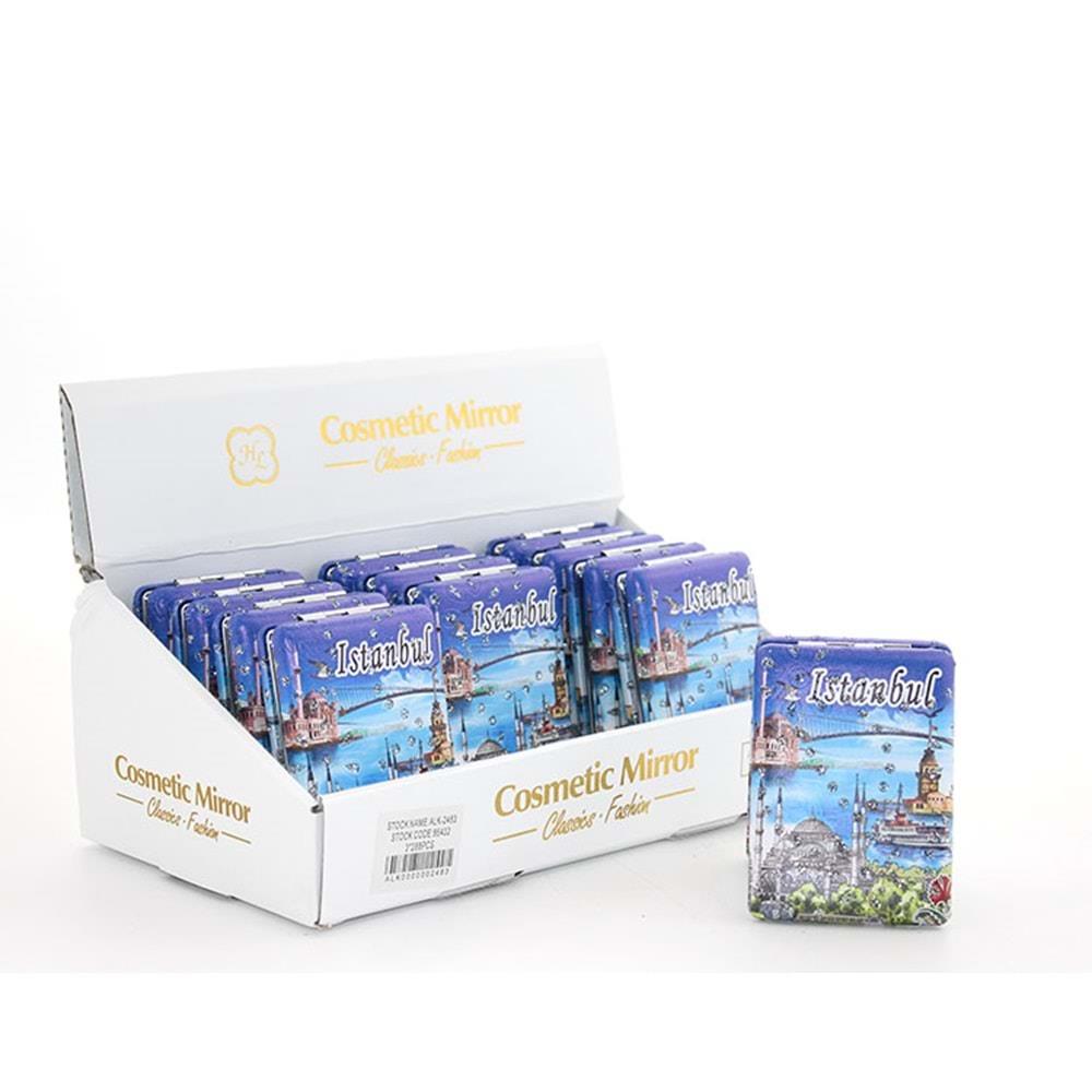 Tasli Istanbul Tasarimi El Aynasi Kalin