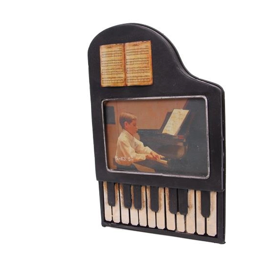 Dekoratif Metal Cerceve Piyano Temali