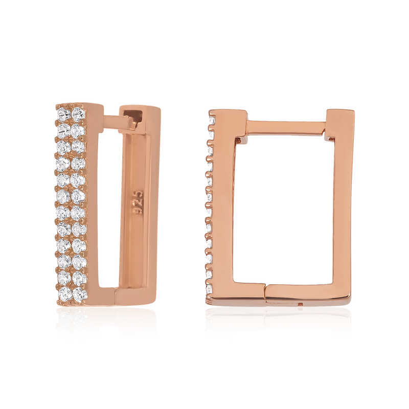 Gumus Beyaz Tasli Kare Kupe