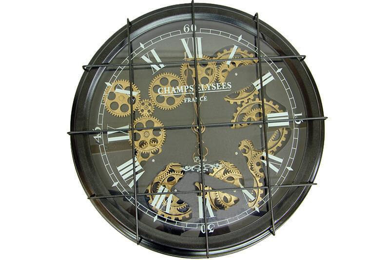 Saat Carkli Izgarali Duvar Saati Dekoratif Ev Ofis Hediyelik