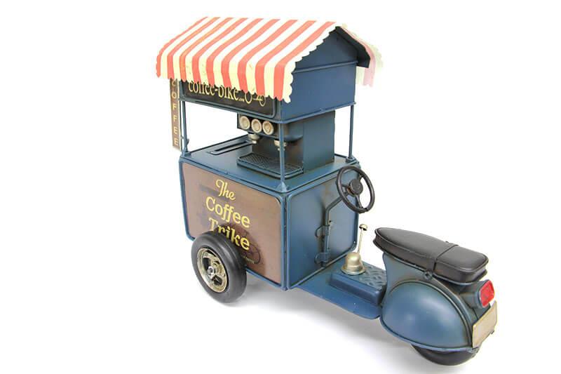 Dekoratif Metal Kahve Arabasi Biblo Hediyelik Kumbara