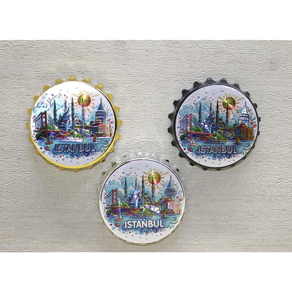Istanbul Temali Metal Magnet