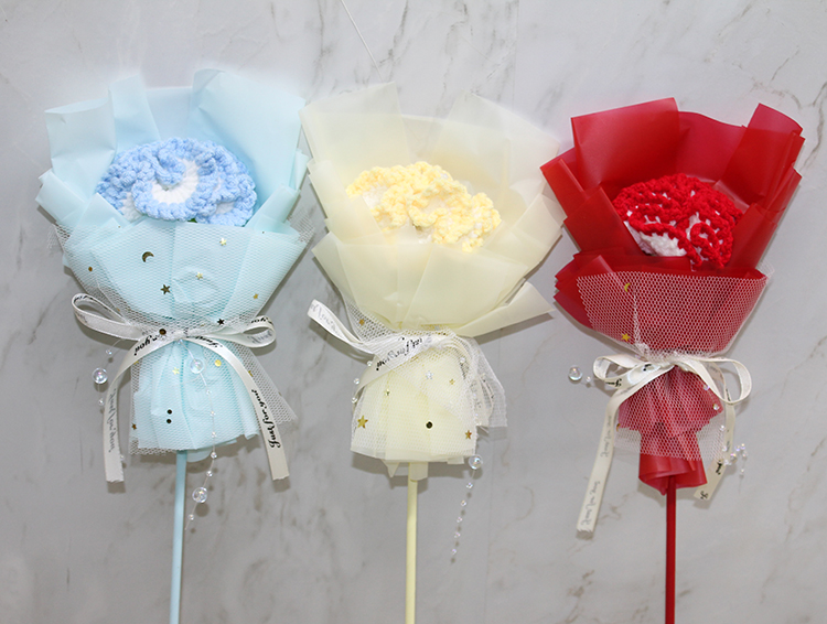 Tekli El Orgusu Cicek Buketi