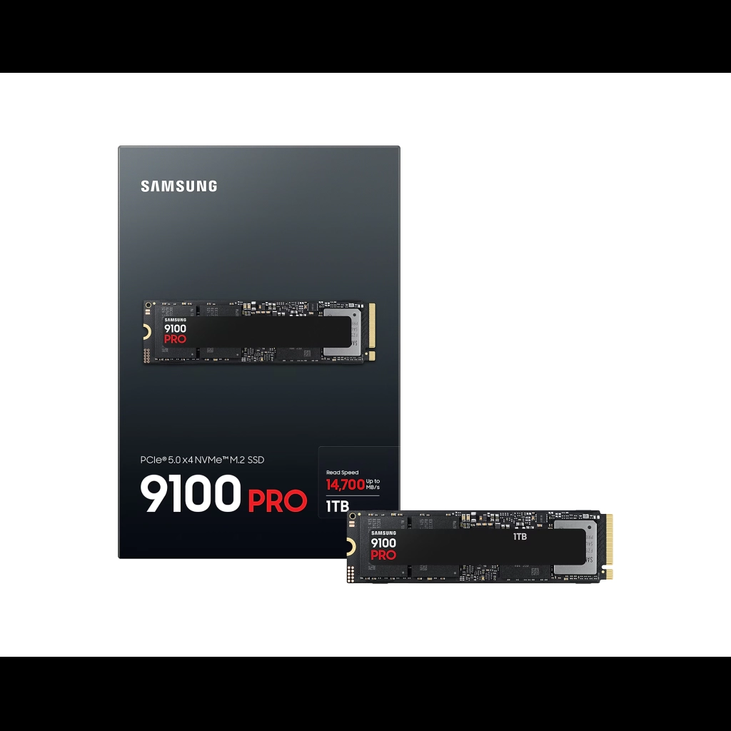 SAMSUNG MZ-VAP1T0BW, 9100 PRO, 1TB, 14700/13300, Gen5, NVMe PCIe M.2 2280, SSD (Turkiye Distributoru Garantili)