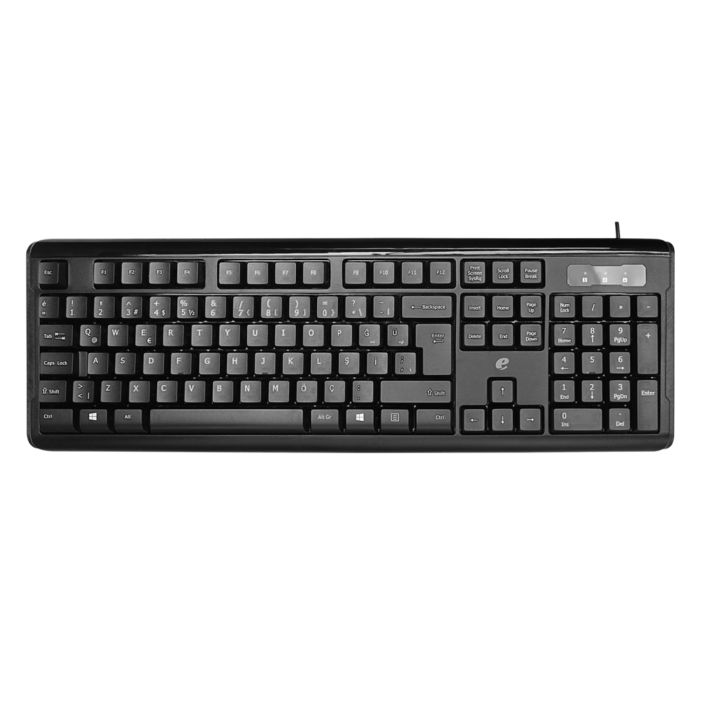 ACER eMachines, EAK9821, Siyah, USB Kablolu, Turkce Q, Standart Klavye