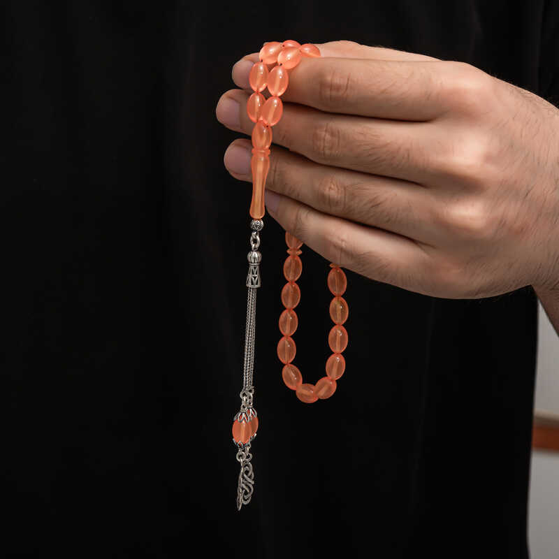 Gumus Puskul Sikma Kehribar Tesbih