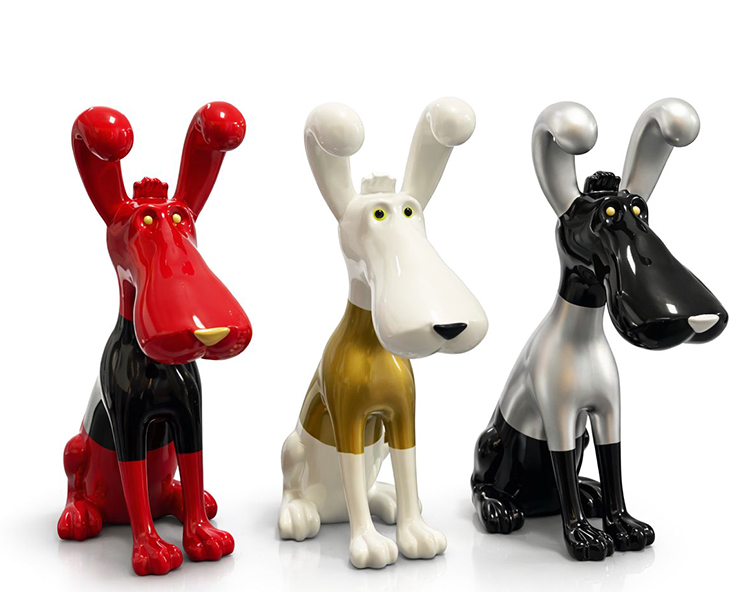 Polyester Sevimli Kopek Figuru