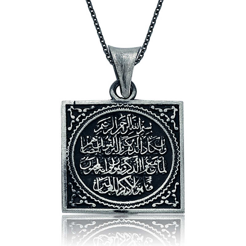 925 Ayar Gumus Nazar Duasi Kadin Gumus Kolye