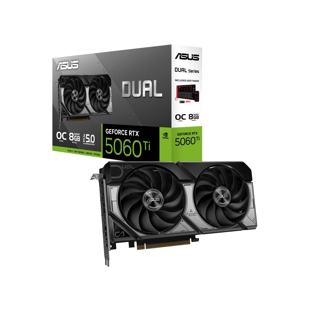 ASUS DUAL-RTX5060TI-O8G, 8Gb, 128Bit, GDDR7, 1xHDMI, 3xDP GAMING Ekran Karti