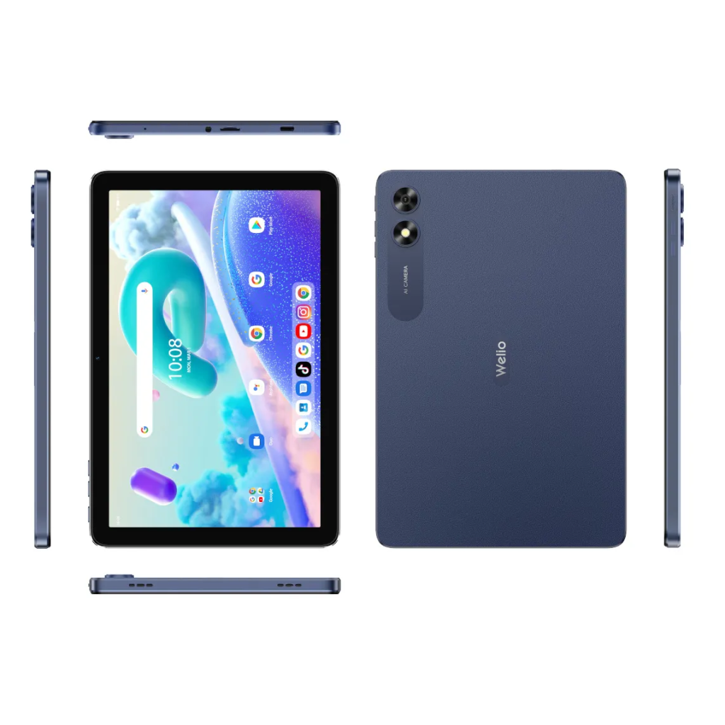 WELIO WPad Aura  10,1" Ekran, 4Gb Ram, 64Gb Hafiza, Wifi, Midnight Blue, Android Tablet (KVK Garantili)