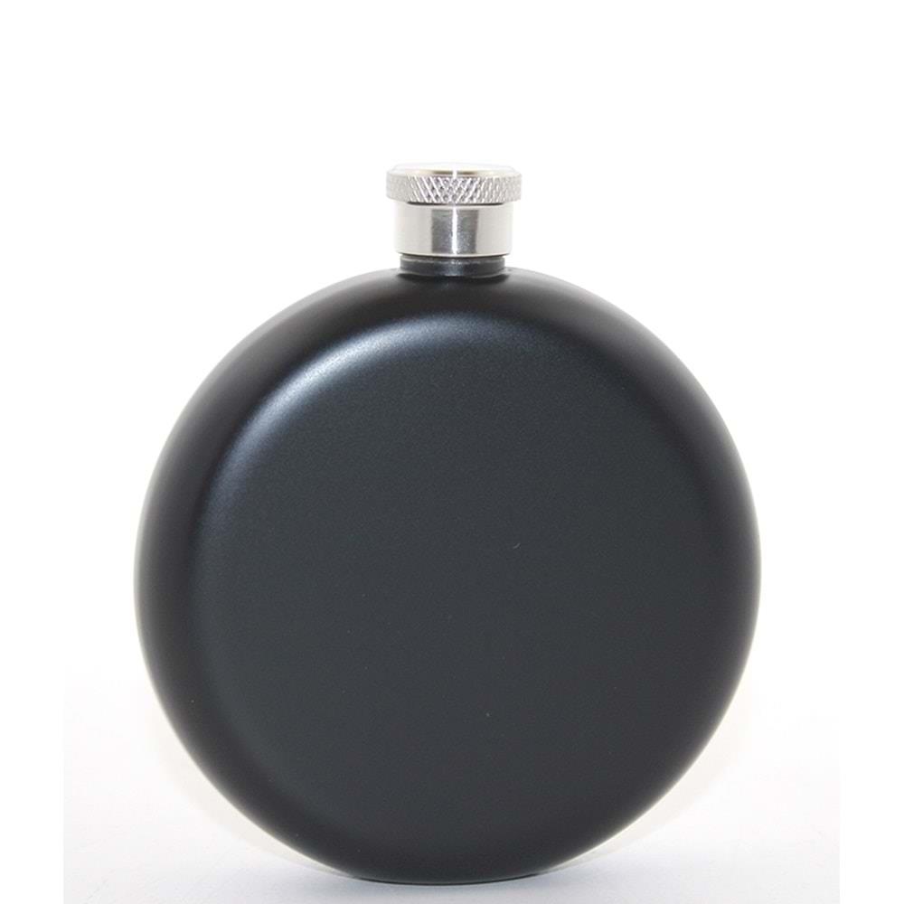 Paslanmaz Celik Yuvarlak 5 Oz Tekli Matara