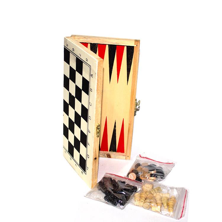 Ahsap Tavla Satranc Takim Seti