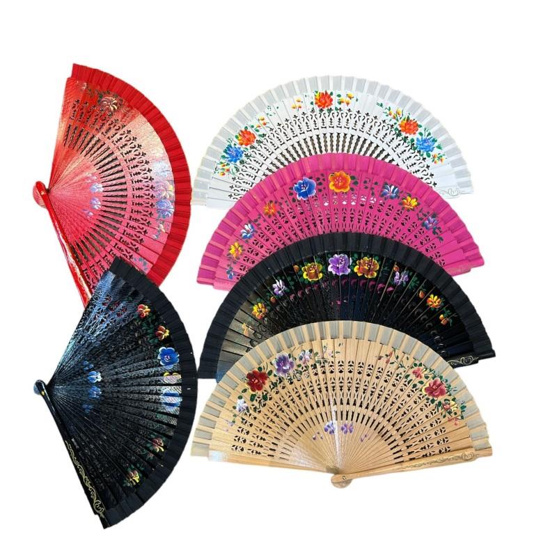 Bambu Yelpaze Karisik Renk 12 Adet