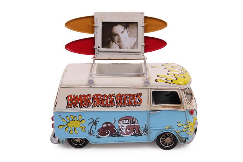 Dekoratif Metal Minibus Kalemlik ve Cerceveli Hediyelik