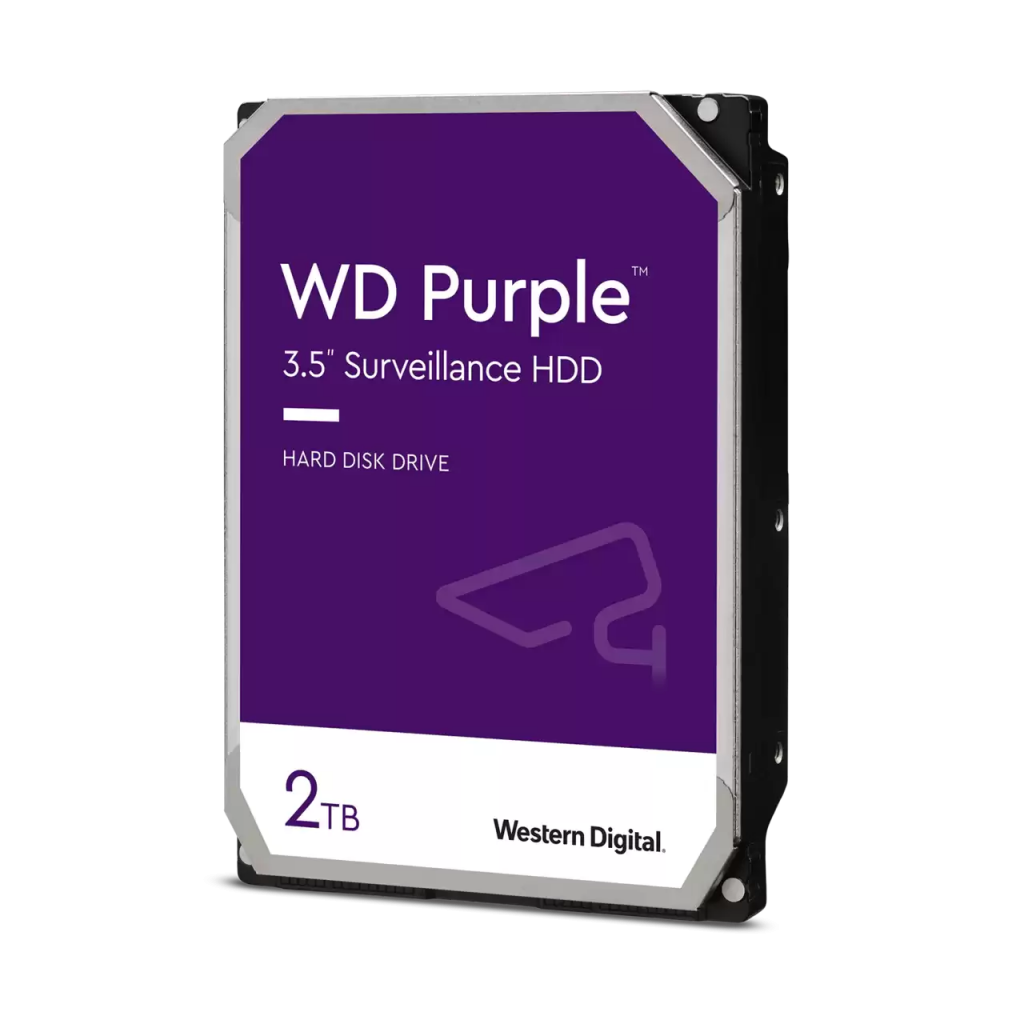 WD PURPLE, WD23PURZ,  3.5", 2TB, 256Mb, 5400 Rpm, 7/24 Guvenlik, HDD (Turkiye Distributoru Garantili)