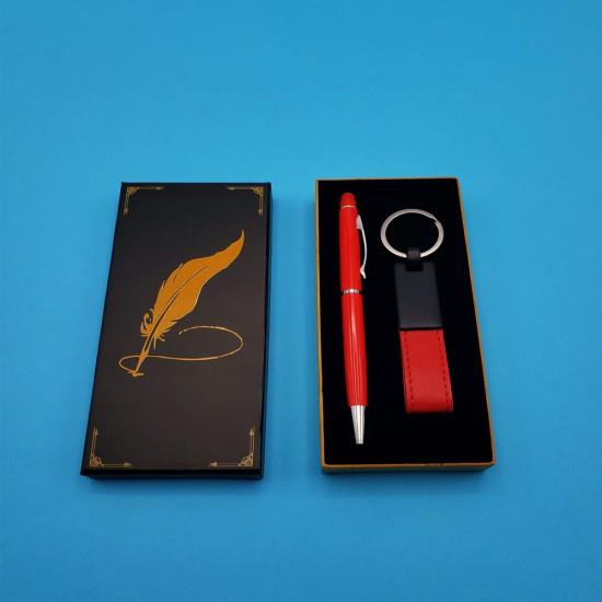 Deri Anahtarlik Touchpen Kalem