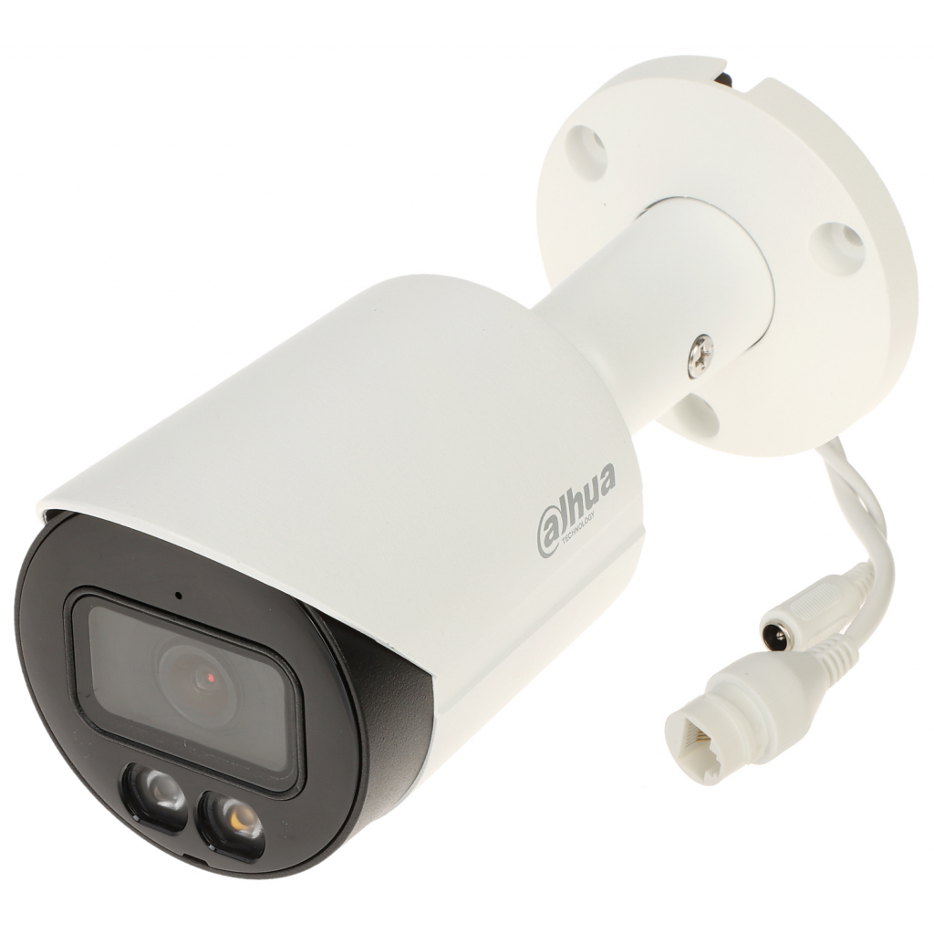 DAHUA  IPC-HFW2449S-S-IL, 4Mpix, Full Color, 3,6mm Lens, H265+, 30Mt Gece Gorusu, IP67, Dahili Mikrofon, PoE Bullet IP Kamera