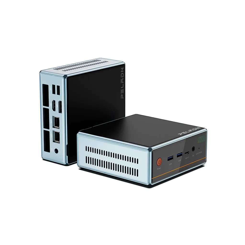PELADN WO4 Serisi, AMD Ryzen 7 5700U, 16Gb Ram, 512Gb SSD, 1xHDMI, 1xDP,  4xUSB, 1xType-C, 2xLAN, Paylasimli Ekran Karti, Wi-Fi6, Bluetooth 5.2, Windows 11 Pro, MFF MiniPC