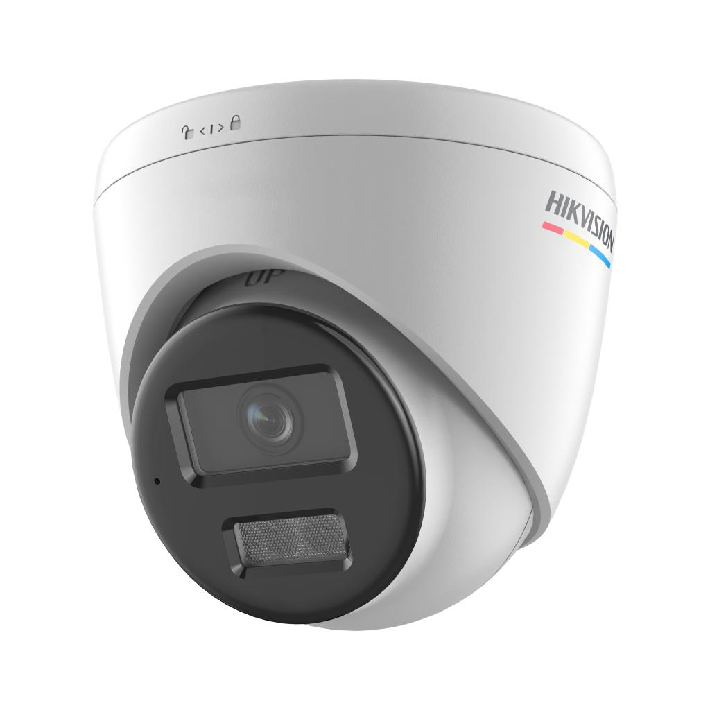 HIKVISION DS-2CD1347G2H-LIUF, 4Mpix, 2,8mm Lens, H265+, 30Mt Gece Gorusu, Dahili Mikrofon, Color Vu Lite, Full Time Color, Dome IP Kamera