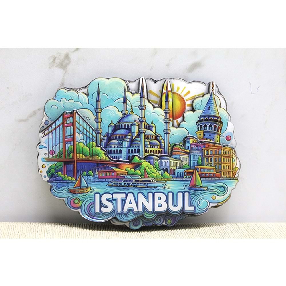 Ahsap Istanbul Temali Magnet