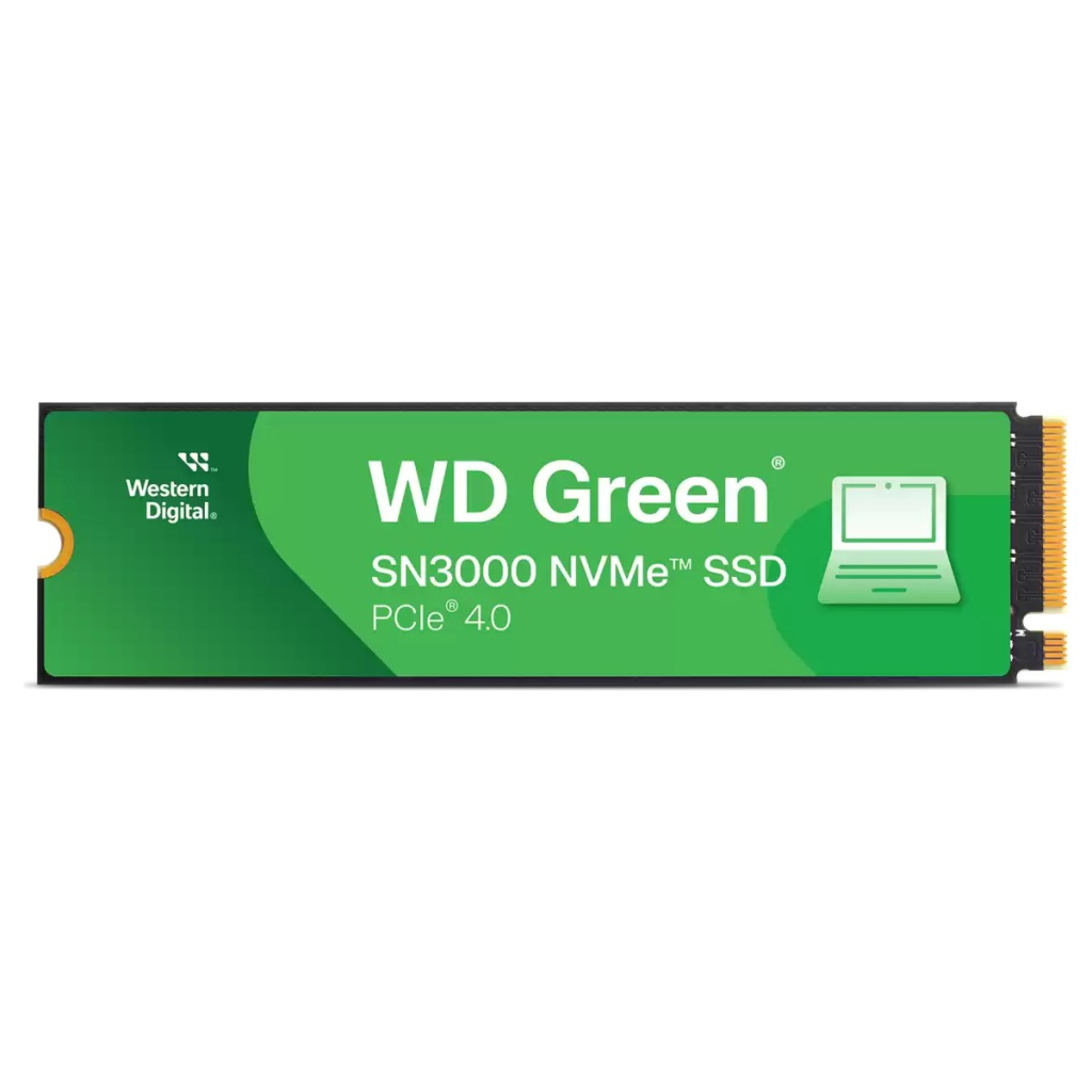 WD Green SN3000, WDS500G4G0E, 500GB, 5000/4000, Gen4, NVMe PCIe M.2 2280, SSD