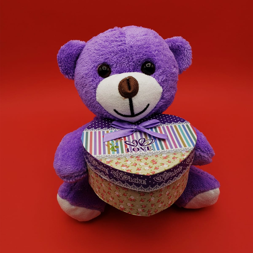 Sevimli Kalp Kutulu Pelus Ayicik