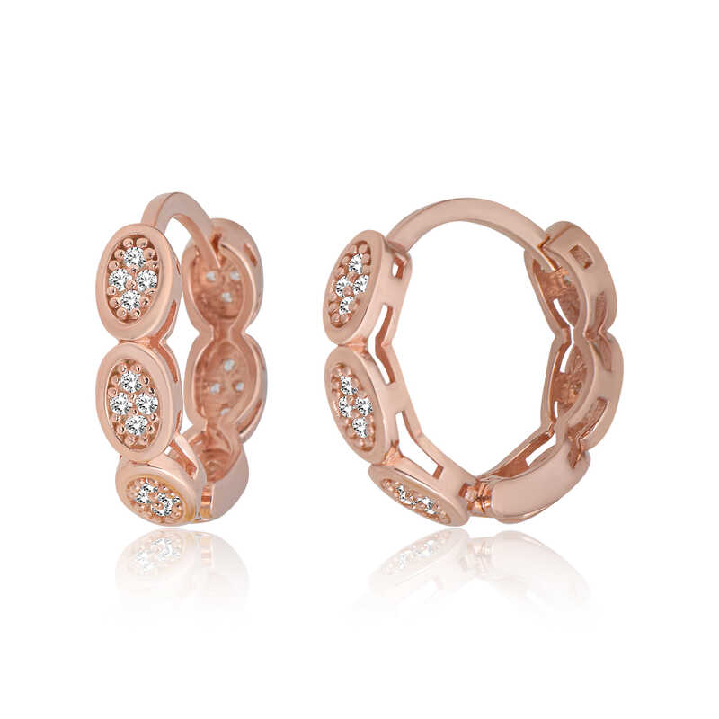 Gumus Zirkon Tasli Halka Kadin Kupe