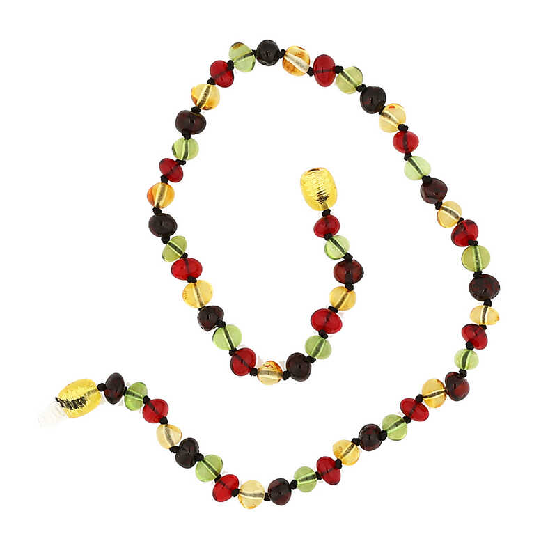 Bebek Damla Kehribar Dis Kolye