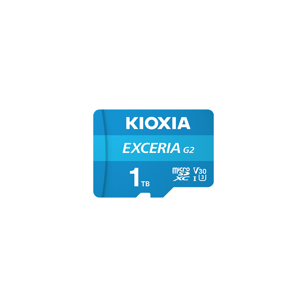 KIOXIA 1TB ExceriaG2, LMEX2L001TG2 U1 V30 4K,  CL10, 100Mb/s, MicroSD Kart Bellek (SD Adaptorlu)