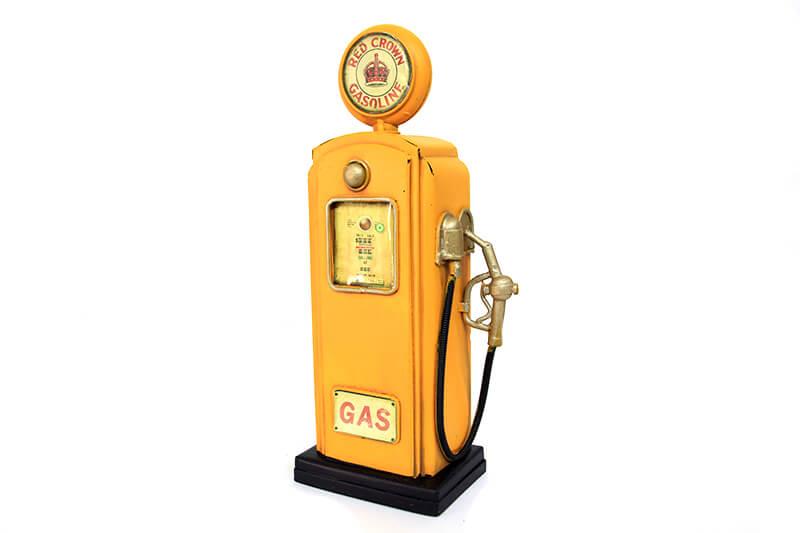 Dekoratif Metal Yakit Pompasi Hediyelik Biblo Kumbara