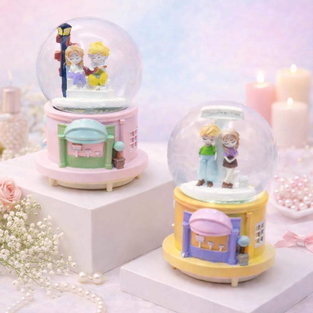 Buyuk Boy Mutlu Asiklar Tasarimli Kar Kuresi