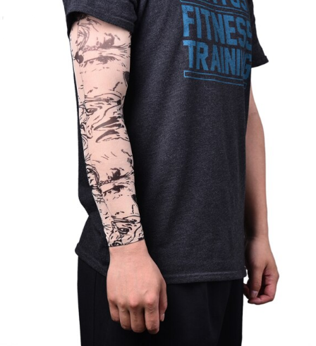 Giyilebilir Kol Dovmesi Corap Dovme 3D Baskili Kol Bacak Dovme 2 Adet Model 25