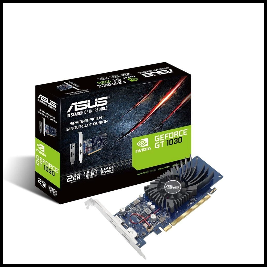 ASUS GT1030-2G-BRK, 2Gb, GDDR5, 64Bit, 1xHDMI, 1xDP, GAMING Ekran Karti