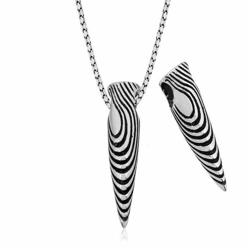 925 Ayar Gumus Kursun Gumus Kolye