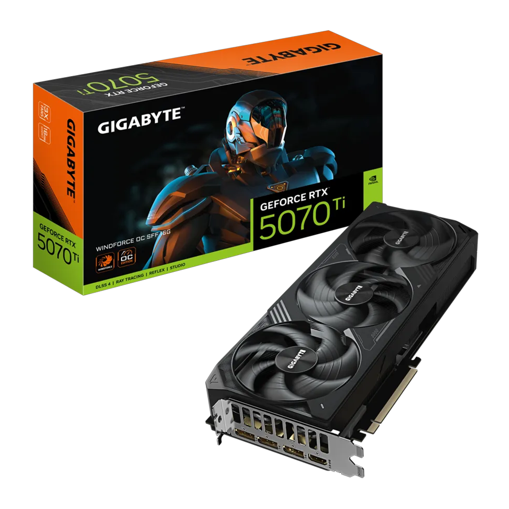 GIGABYTE GV-N507TWF3OC-16GD, RTX5070TI, WINDFORCE OC, 16Gb, GDDR7, 256BIT, 3 Fanli, 1xHDMI, 3xDP, GAMING Ekran KARTI