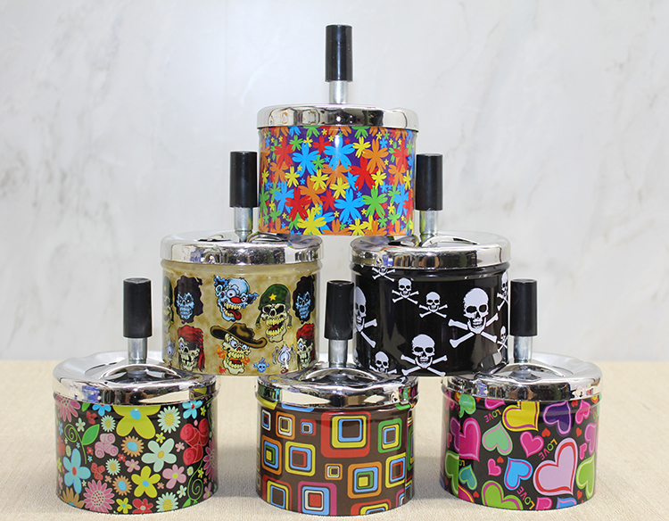 Metal Renkli Basmali Kulluk Yuvarlak