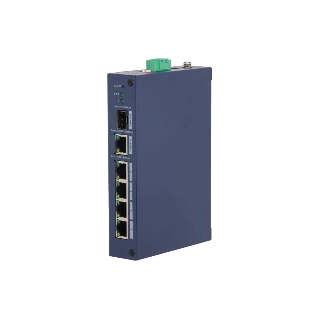 DAHUA CHS4106-4ET, 4 Port, Megabit,  1 Port Gigabit Uplink, 1 Port Gigabit SFP, Cloud Yonetilebilir, Switch