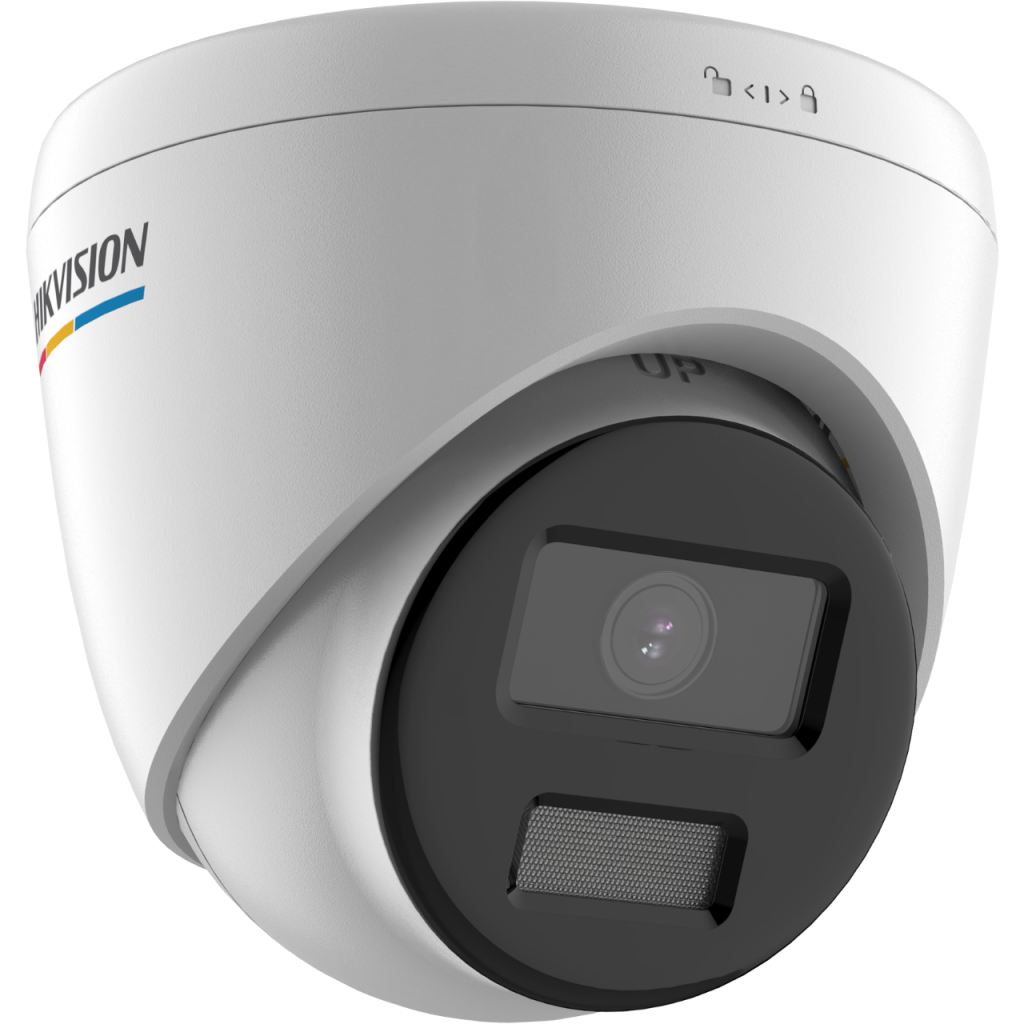 HIKVISION DS-2CD1343G2-LIUF 4Mpix, 2,8mm Lens, H265+, 30Mt Gece Gorusu, Hybrid Light, PoE, Mikrofonlu Dome IP Kamera