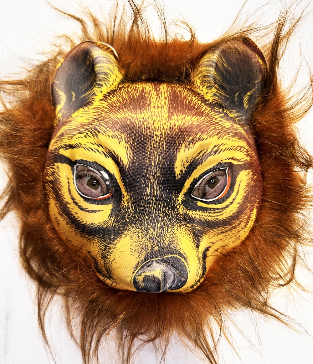 Kahverengi Sacli Kaplan Aslan Leopar Maskesi Mega Pelus 32 No