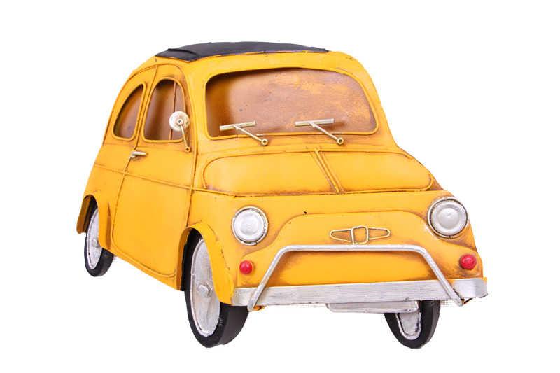 Dekoratif Metal Cerceve Uc Boyutlu Araba Vintage Hediyelik