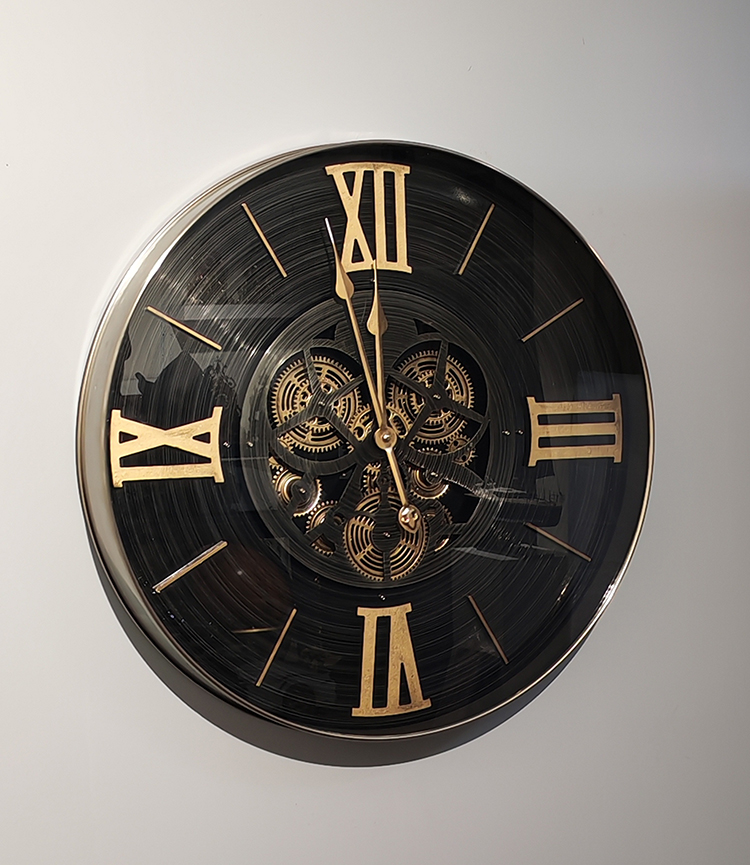 Ozel Tasarim Metal Carkli Duvar Saati